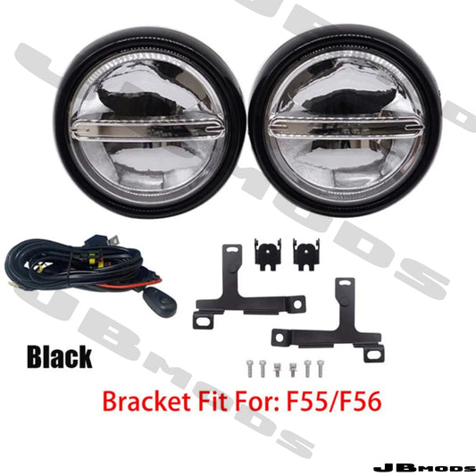 MINI Gen 3 LED Spot Lights Black Cooper S JCW F55 F56 F57 2014-2021