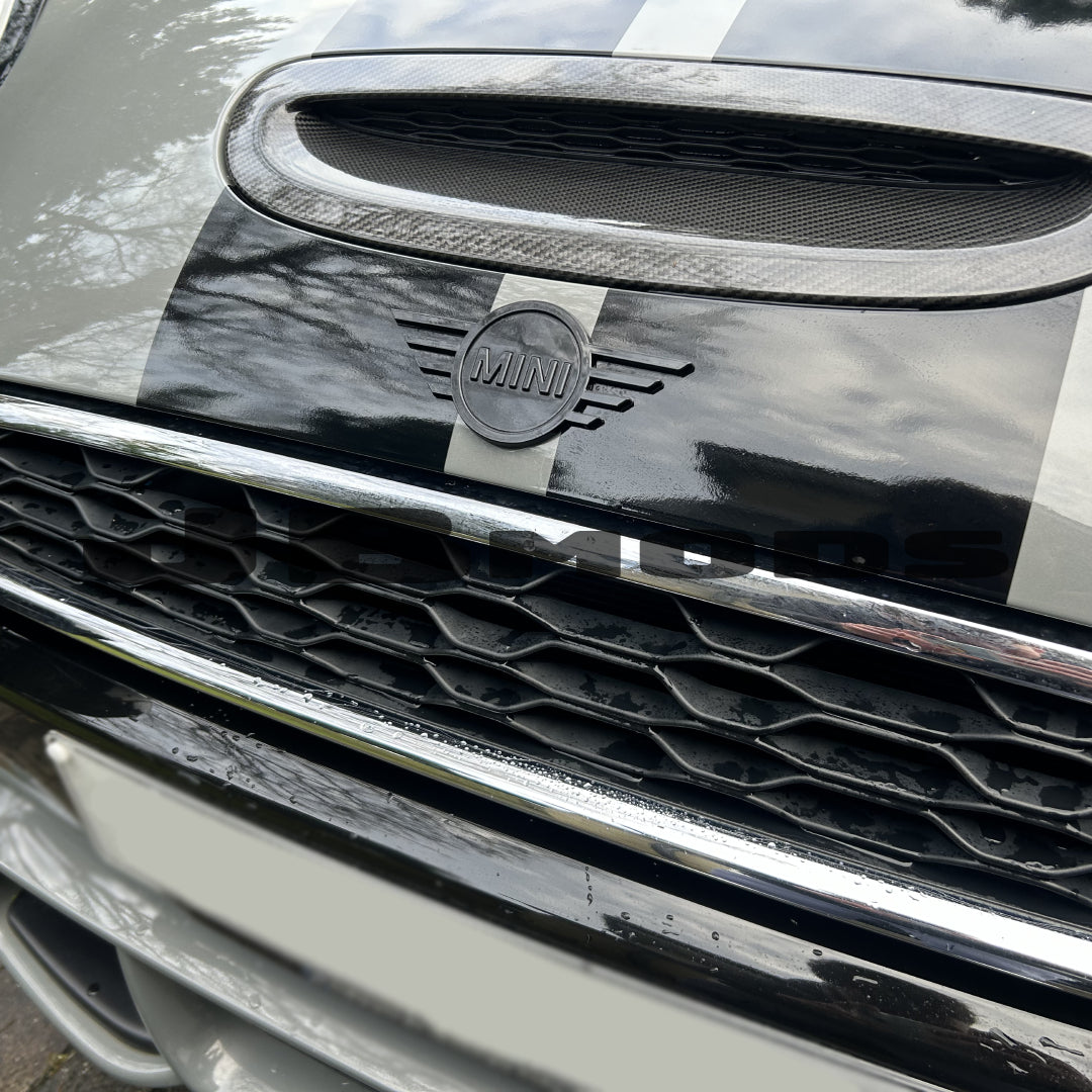 New Gloss Black Front & Rear Emblem Badges LCI Style MINI F55 F56 F57