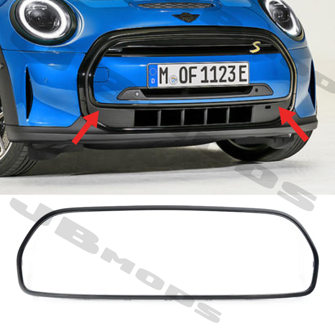 MINI F55 F56 F57 LCI2 Gloss Black Front Grill Surround One Cooper 2021-2023