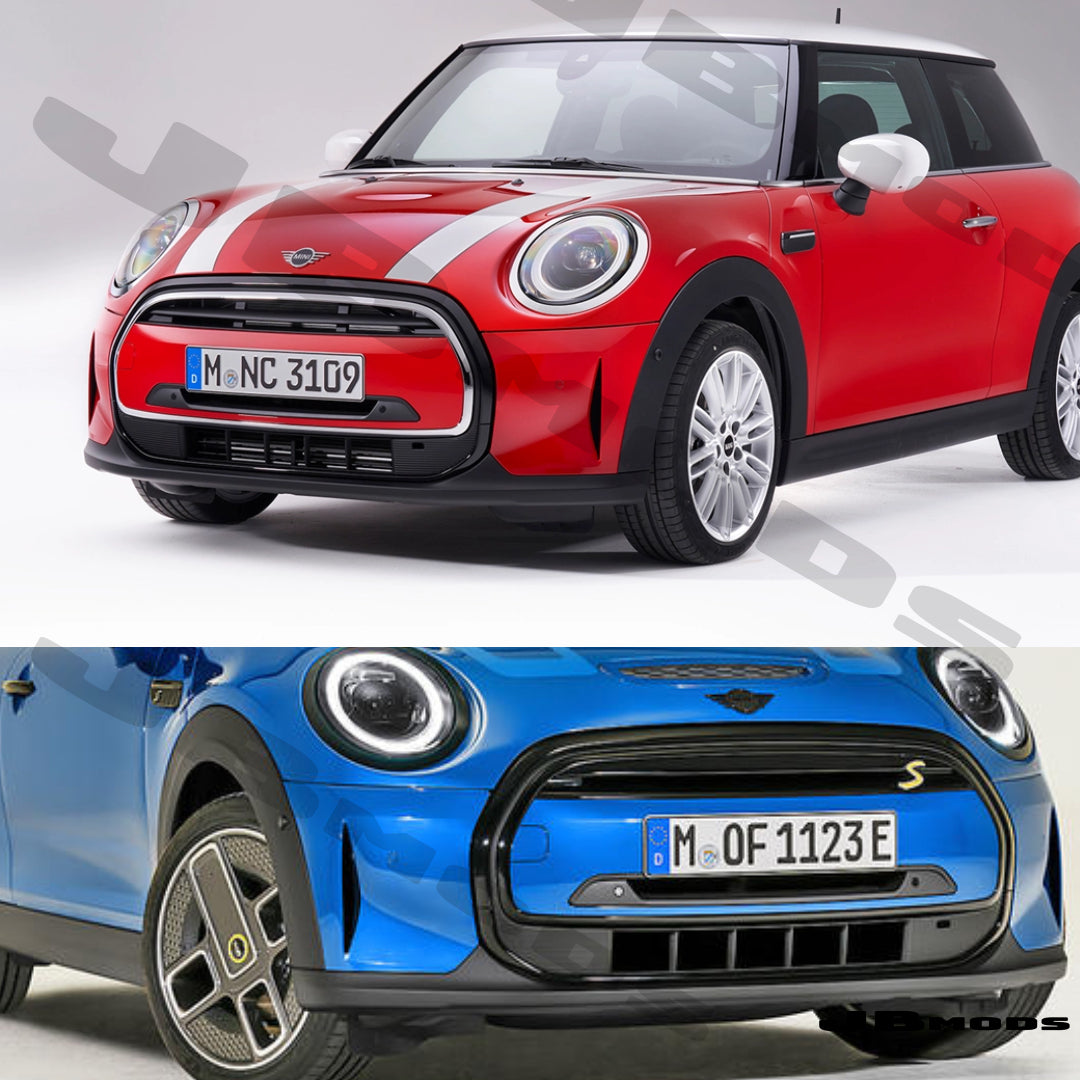 MINI F55 F56 F57 LCI2 Gloss Black Front Grill Surround One Cooper 2021-2023