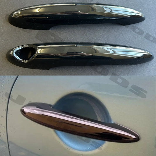 Gloss Black Door Handle Covers for MINI R50 R53 R55 R56 2pcs Cooper S Jcw Cooper