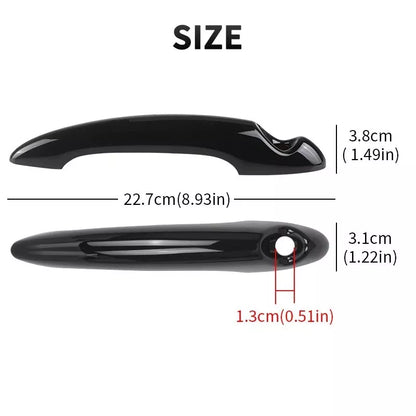 Gloss Black Door Handle Covers for MINI R50 R53 R55 R56 2pcs Cooper S Jcw Cooper