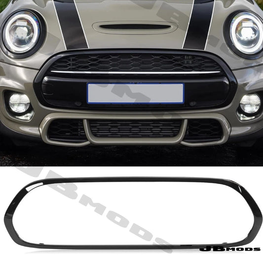 MINI F55 F56 F57 Gloss Black Front Grill Surround Cooper S JCW 2014–2021