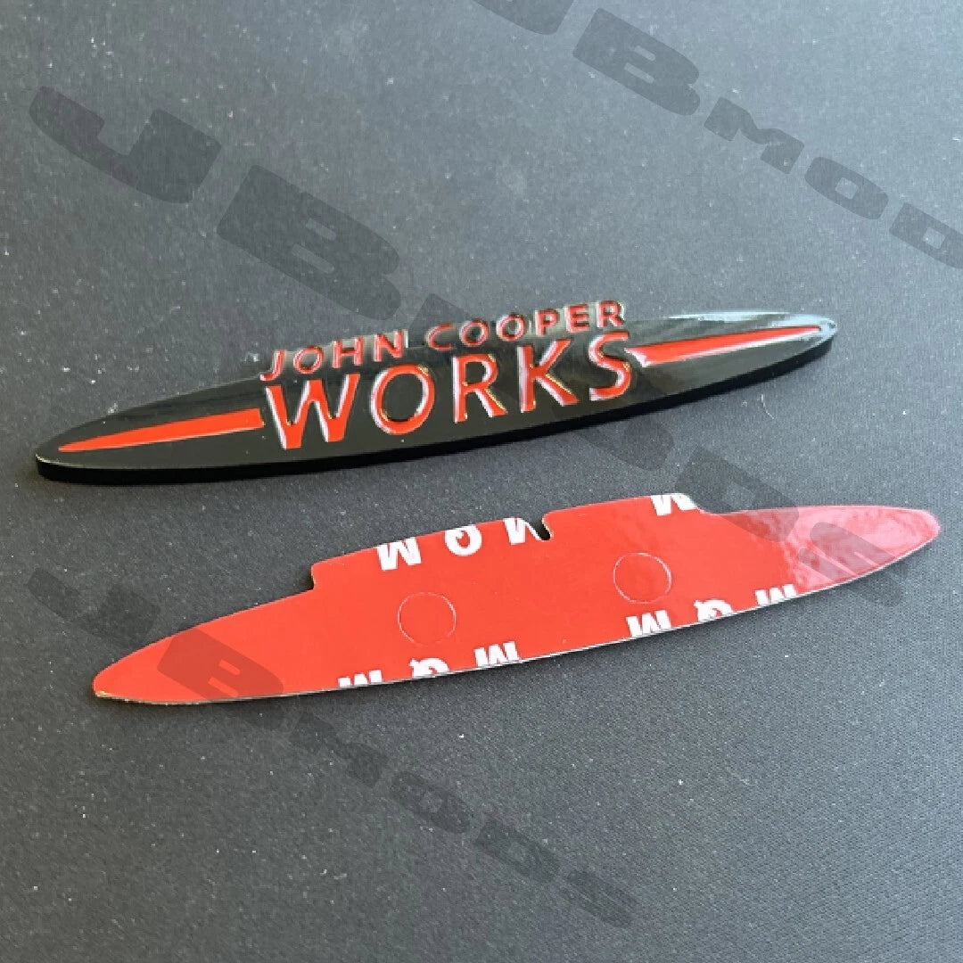 Mini John Cooper Works Front And Rear Black Red Badges Cooper One JCW F56 F55