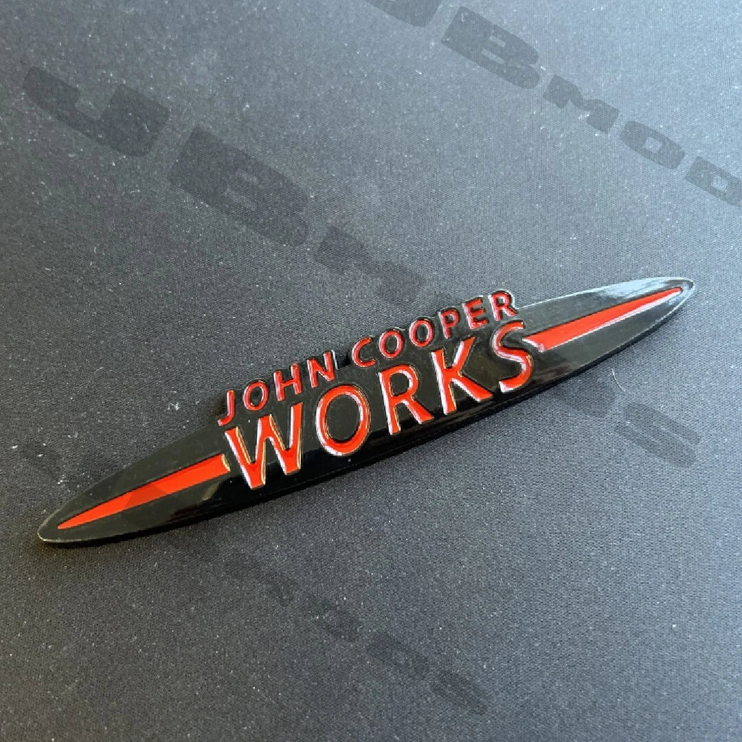 Mini John Cooper Works Front And Rear Black Red Badges Cooper One JCW F56 F55
