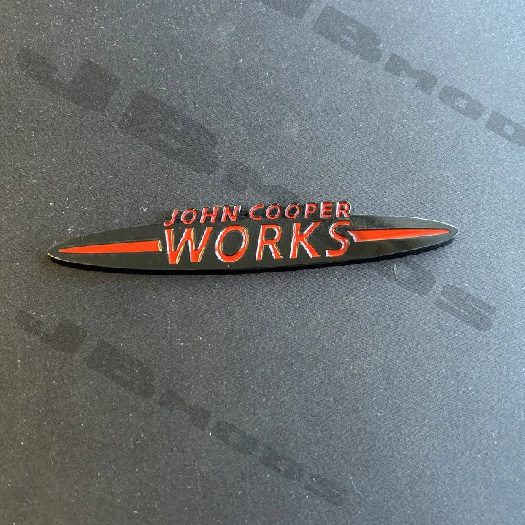 Mini John Cooper Works Front And Rear Black Red Badges Cooper One JCW F56 F55