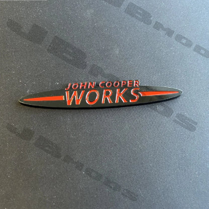 Mini John Cooper Works Front And Rear Black Red Badges Cooper One JCW F56 F55