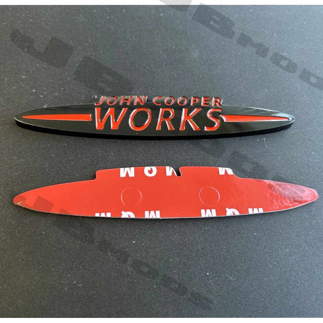 Mini John Cooper Works Front And Rear Black Red Badges Cooper One JCW F56 F55
