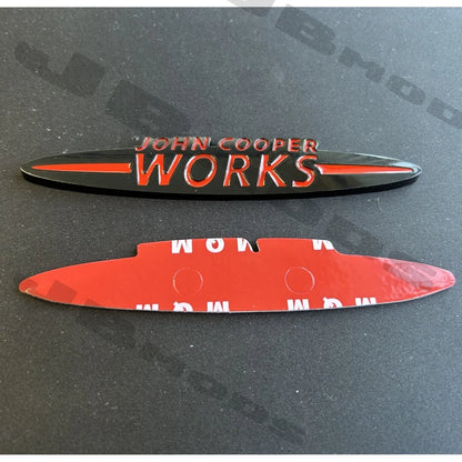 Mini John Cooper Works Front And Rear Black Red Badges Cooper One JCW F56 F55