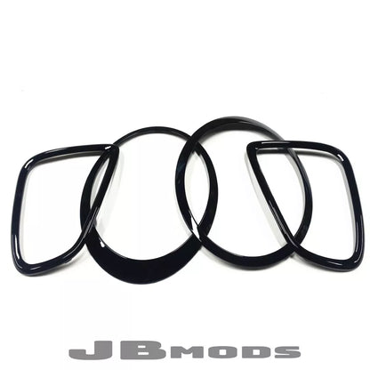 MINI COOPER GLOSS BLACK KIT HEADLIGHT TAILLIGHT TRIM  R55 R56 R57 R58 2007-2015