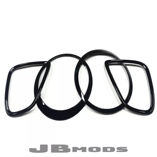 MINI COOPER GLOSS BLACK KIT HEADLIGHT TAILLIGHT TRIM  R55 R56 R57 R58 2007-2015