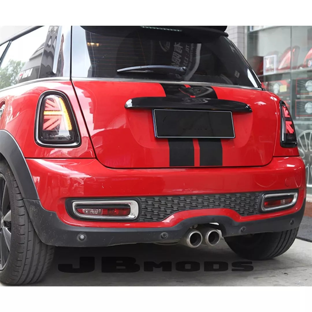 MINI COOPER GLOSS BLACK KIT HEADLIGHT TAILLIGHT TRIM  R55 R56 R57 R58 2007-2015
