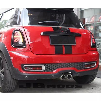 MINI COOPER GLOSS BLACK KIT HEADLIGHT TAILLIGHT TRIM  R55 R56 R57 R58 2007-2015