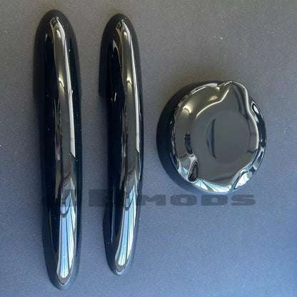 Gloss Black Fuel Cap Cover & Door Handle Covers for MINI F56 F57 Cooper s JCW