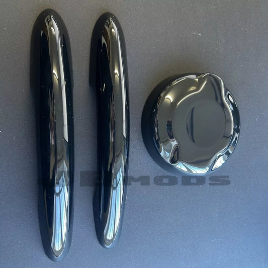 Gloss Black Fuel Cap Cover & Door Handle Covers for MINI F56 F57 Cooper s JCW