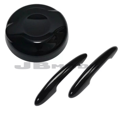Gloss Black Fuel Cap Cover & Door Handle Covers for MINI F56 F57 Cooper s JCW