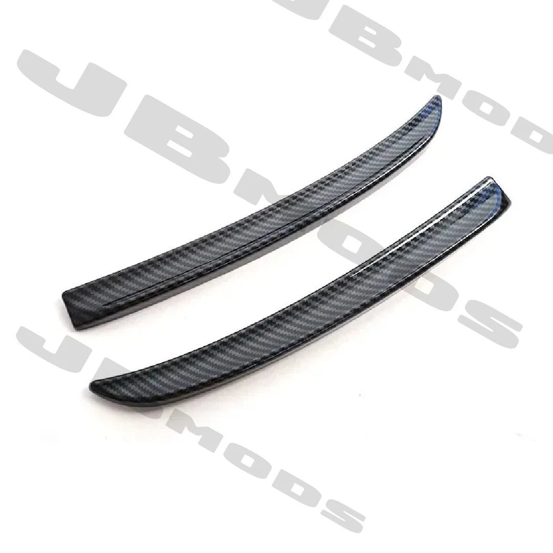 F56 MINI Cooper S JCW Pro ABS Roof Rear Spoiler Extensions Carbon Fibre Look