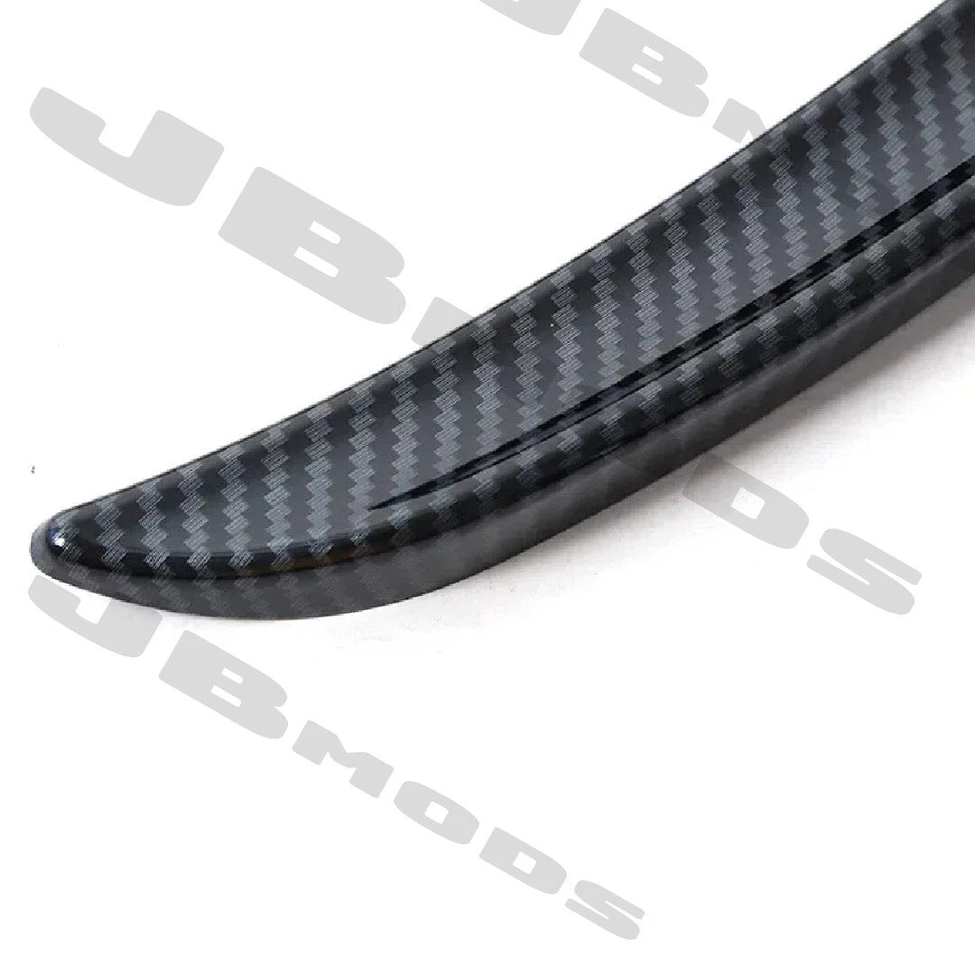 F56 MINI Cooper S JCW Pro ABS Roof Rear Spoiler Extensions Carbon Fibre Look