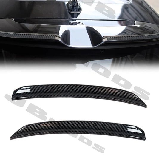 F56 MINI Cooper S JCW Pro ABS Roof Rear Spoiler Extensions Carbon Fibre Look