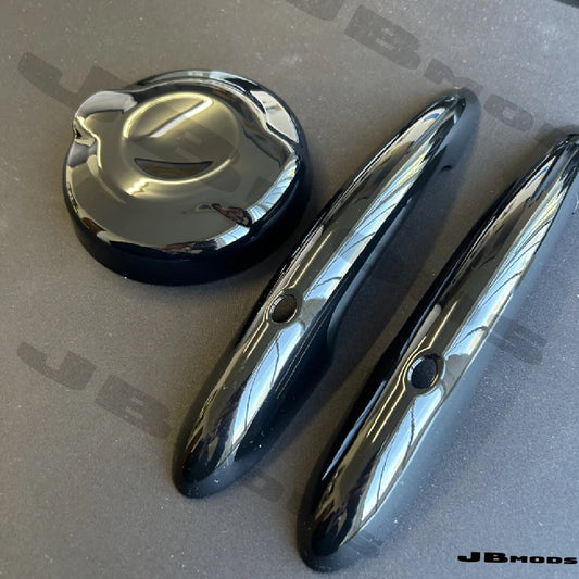 Gloss Black Fuel Cap Cover And Door Handles For F56 F57 Comfort access