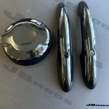 Gloss Black Fuel Cap Cover And Door Handles For F56 F57 Comfort access