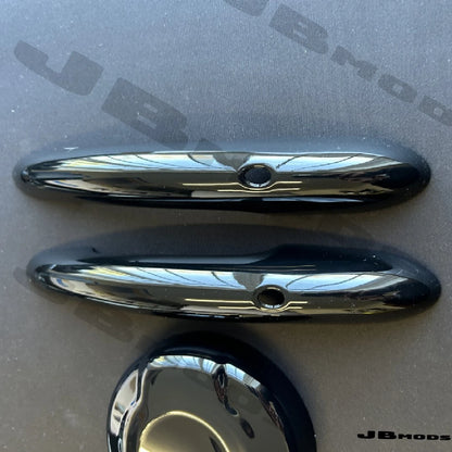 Gloss Black Fuel Cap Cover And Door Handles For F56 F57 Comfort access