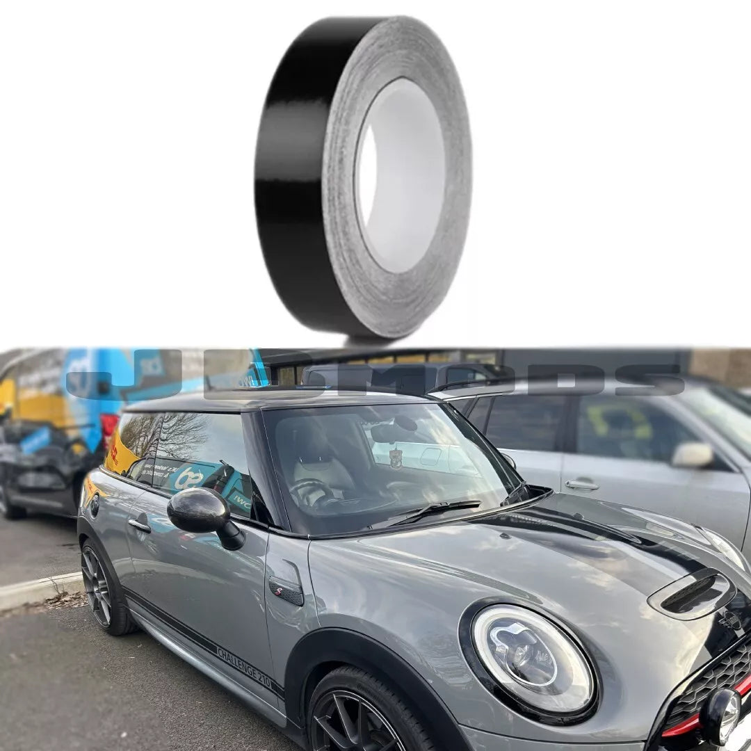 Mini Piano Black Belt Line Tape Kit For F54 F56  F60 10m X 17mm