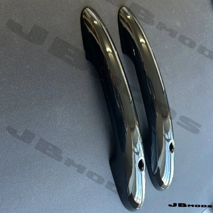 Mini F56 3 Door Handle Covers Piano Black Gloss Comfort Access 2pcs