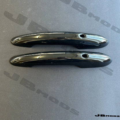 Mini F56 3 Door Handle Covers Piano Black Gloss Comfort Access 2pcs