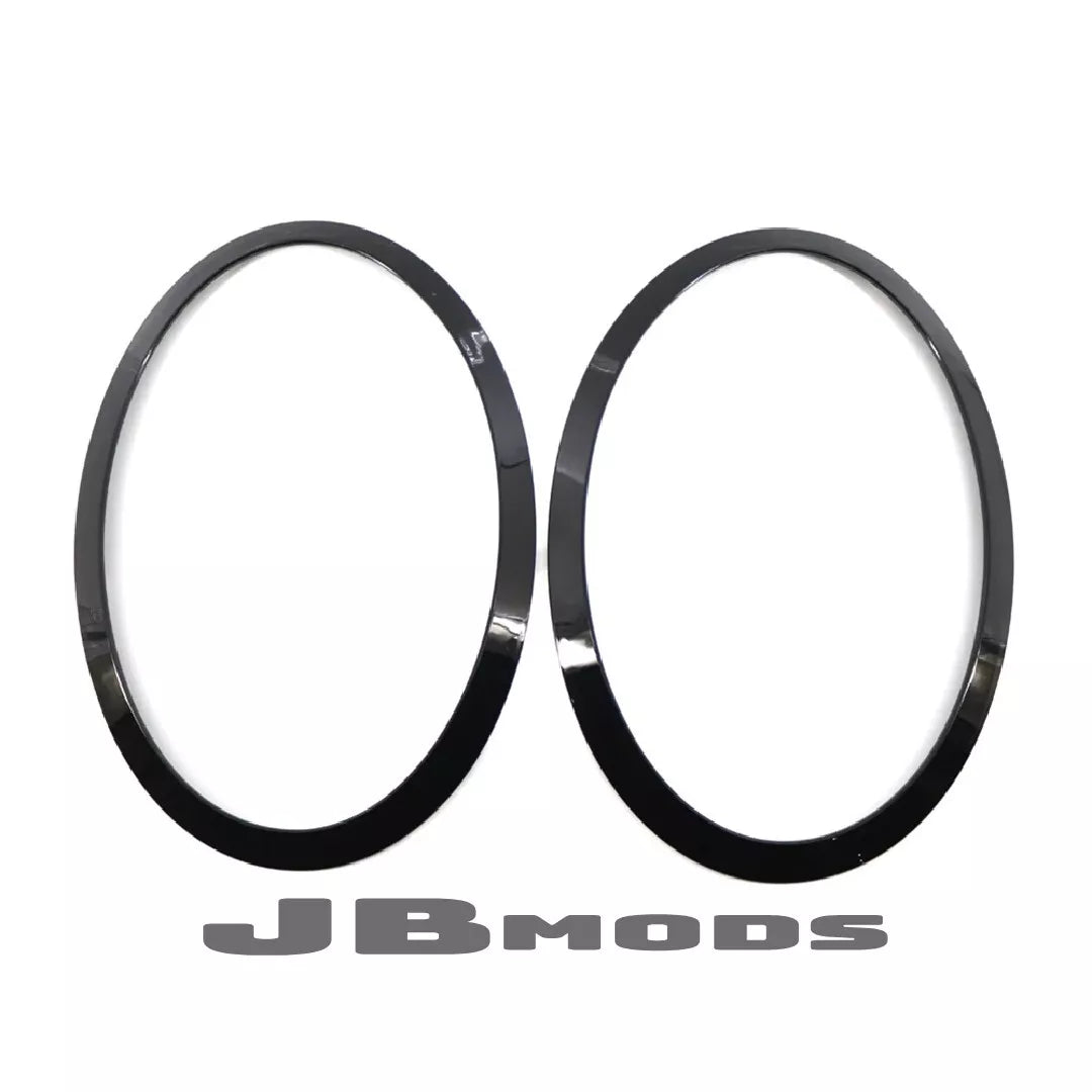 MINI F55 F56 F57 Gloss Black Headlight Trim Front Replacement Cooper S JCW 2PCS