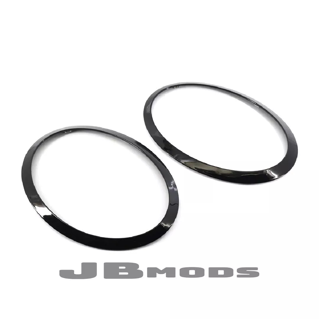 MINI F55 F56 F57 Gloss Black Headlight Trim Front Replacement Cooper S JCW 2PCS