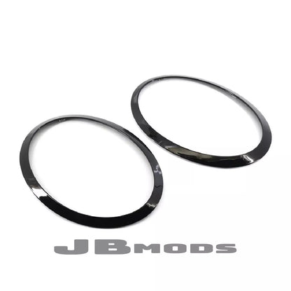 MINI F55 F56 F57 Gloss Black Headlight Trim Front Replacement Cooper S JCW 2PCS
