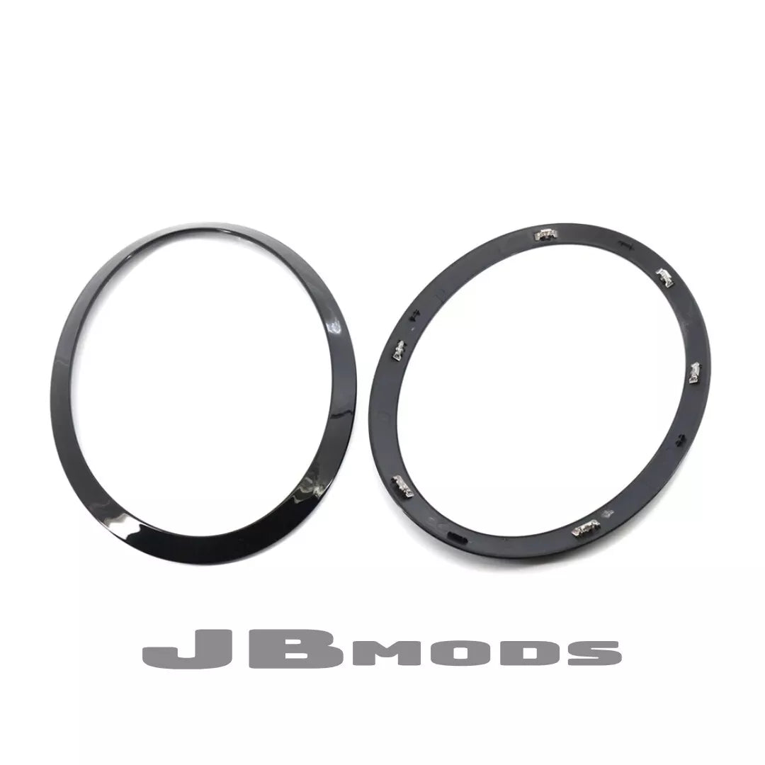 MINI F55 F56 F57 Gloss Black Headlight Trim Front Replacement Cooper S JCW 2PCS