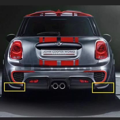 F56 Mini Cooper S Rear  JCW Pro Splitters 2014-2021 Pair with Parking sensor PDC