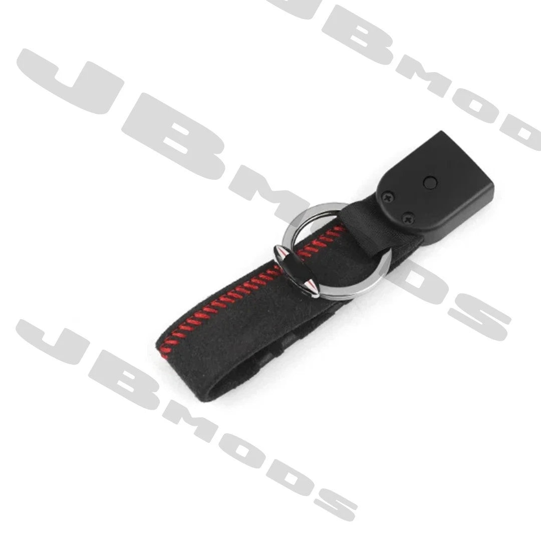 Mini Gen 3 JCW Pro Style Car Suede Keychain Key Ring Fob Lanyard F54 F55 F56 F57 F60