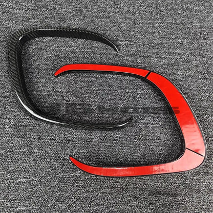 Mini F55 F56 F57 Genuine Carbon Fibre JCW Aero Bumper Canards (2014-2021)