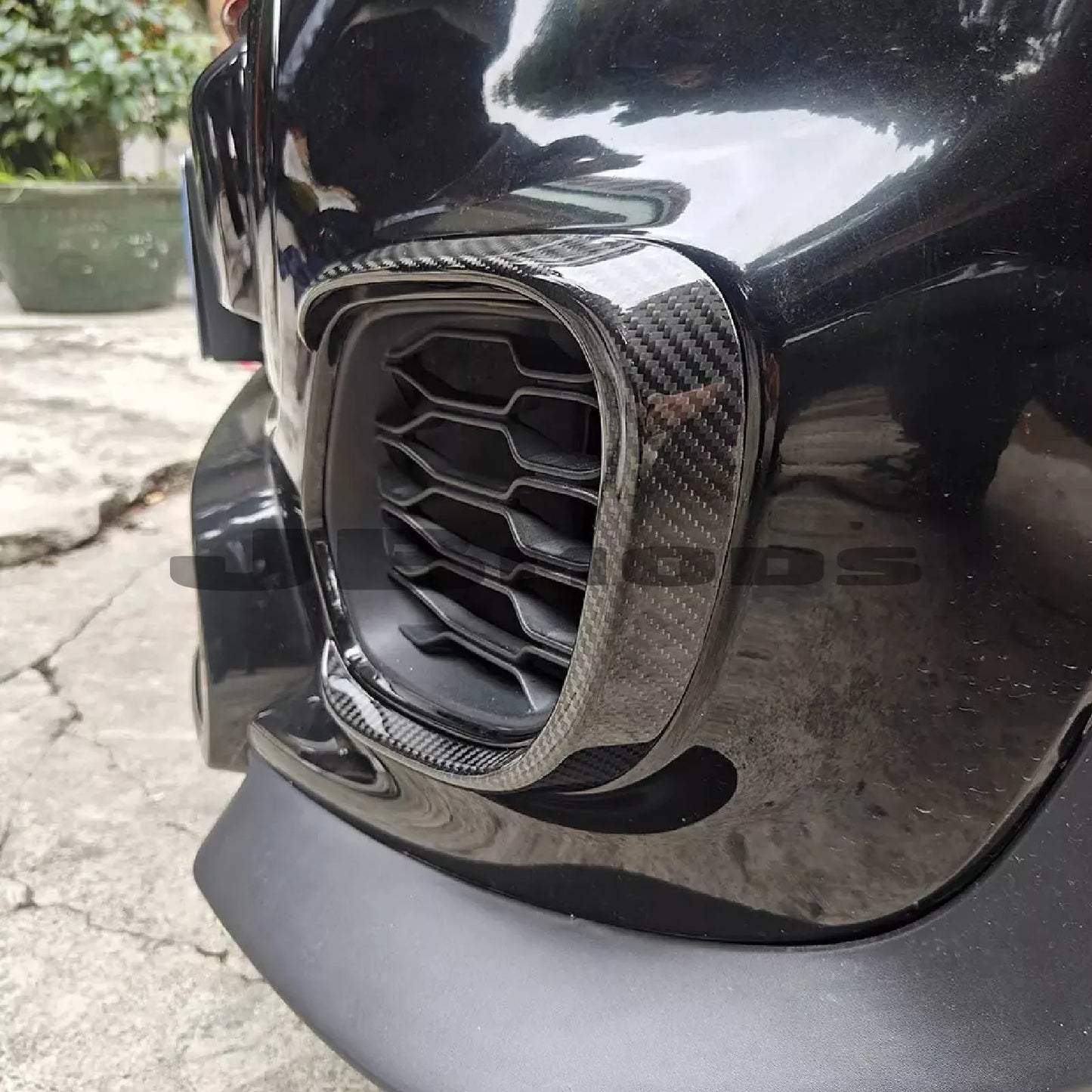 Mini F55 F56 F57 Genuine Carbon Fibre JCW Aero Bumper Canards (2014-2021)