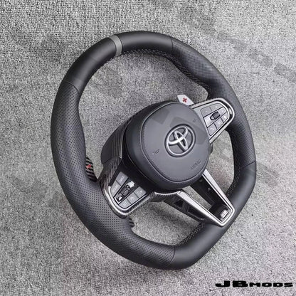Toyota A90 Supra G8x M Style Perforated Leather  Steering Wheel Carbon Paddles