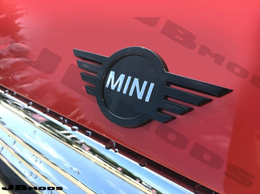 MINI Gen 3 Gloss Black LCI Badge Covers F55 F56 F57 Cooper S JCW One 2018+