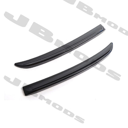Rear Spoiler Extension Lip Fins Gloss Black For MINI F55 F56 Cooper S JCW 14-21