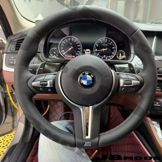 BMW F80 F82 F83 M3 M4 Style Leather Steering Wheel with Paddle Shifters