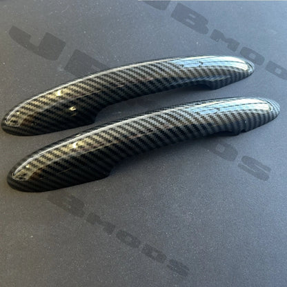MINI F56 F57 Carbon Look Door Handle Covers Cooper S JCW One