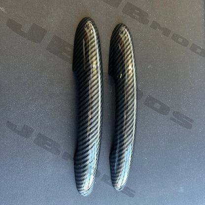 MINI F56 F57 Carbon Look Door Handle Covers Cooper S JCW One